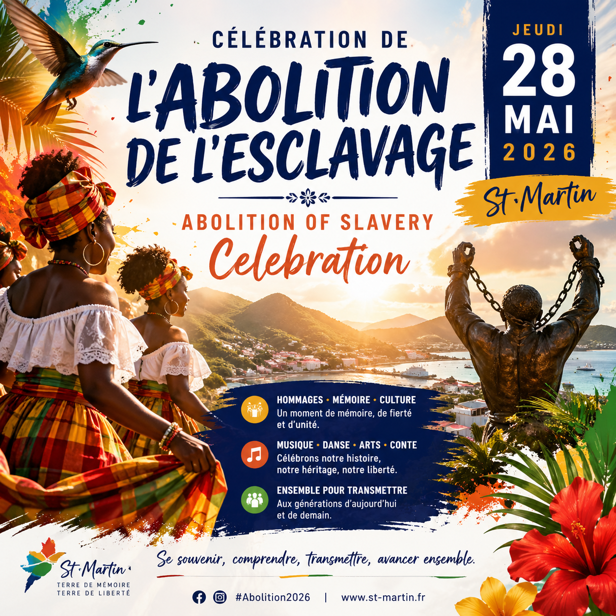 Commémoration abolition esclavage Sxm - 28 mai 2026